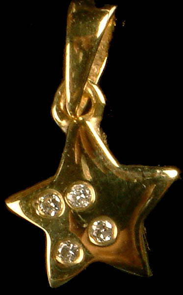Diamond Star Pendant (Diamond = .04 Carats)
