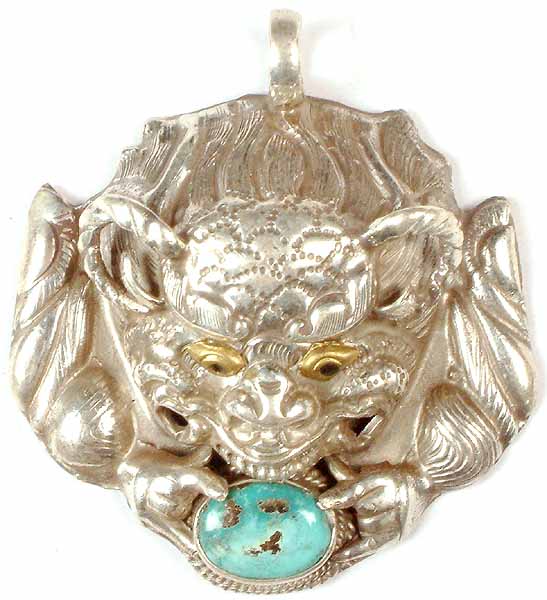 Dragon Pendant with Auspicious Jewel in Mouth