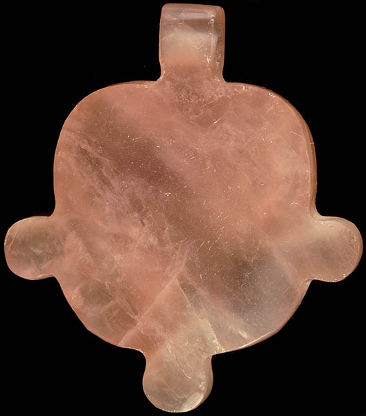 Drilled Rose Quartz Shape for Necklace Center (Price Per Piece)