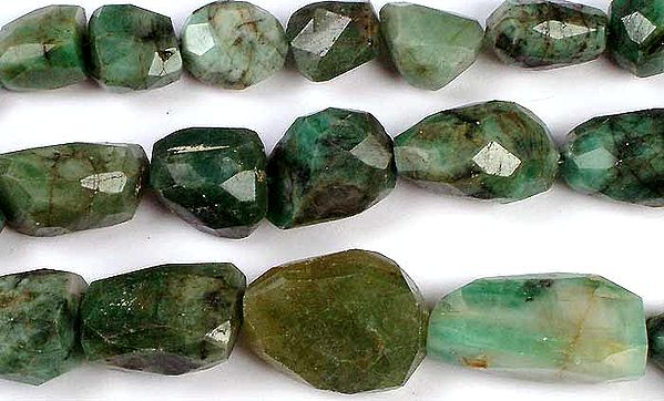 Emerald Faceted Tumbles