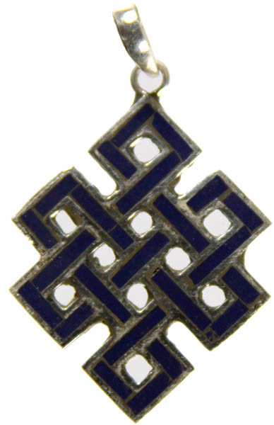 Endless Knot (Ashtamangala) Inlay Pendant