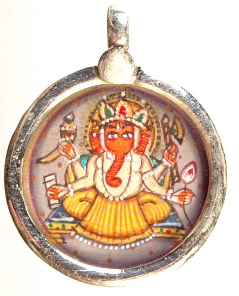 Enthroned Ganesha Pendant