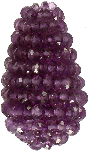 Faceted Amethyst Beaded Necklace Center<br>(Price Per Piece)