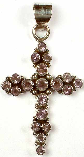 Faceted Amethyst Cross