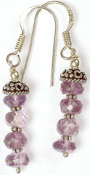 Faceted Amethyst Earrings