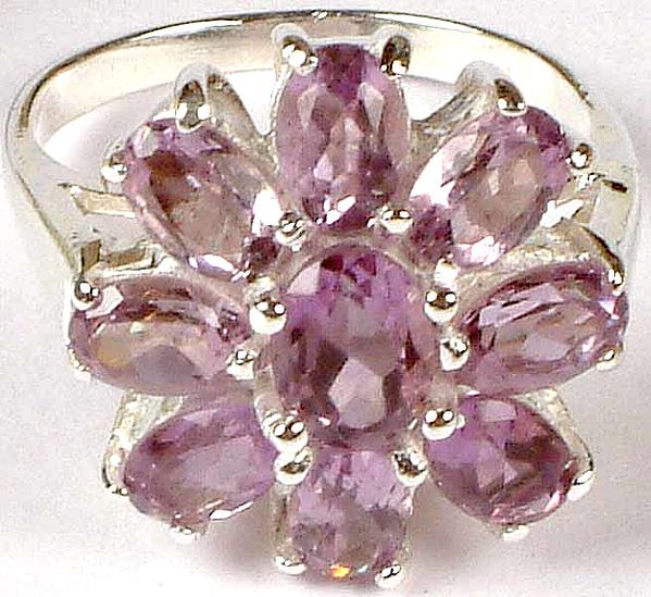 Faceted Amethyst Flower