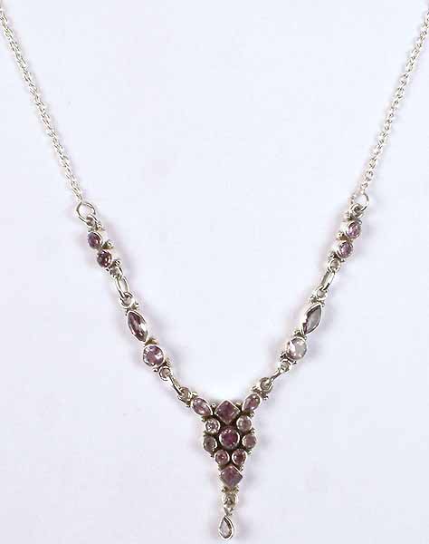 Faceted Amethyst Necklace