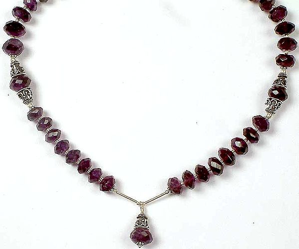 Faceted Amethyst Necklace