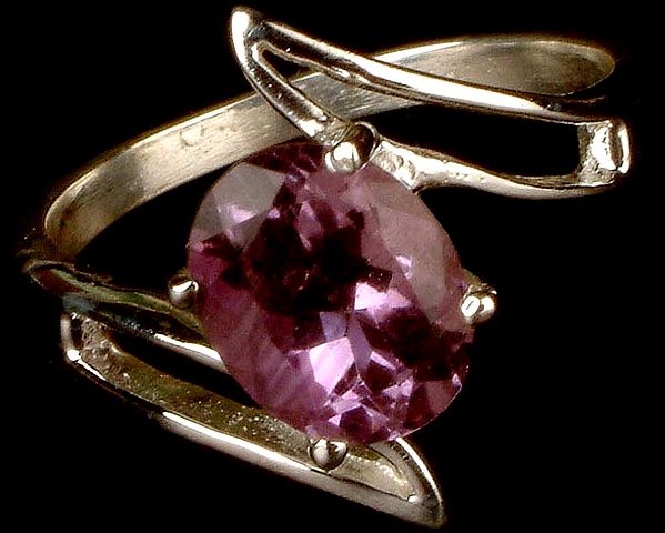 Faceted Amethyst Ring