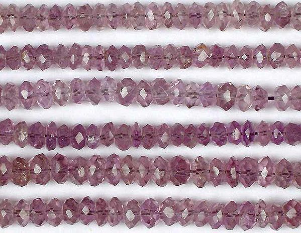 Faceted Amethyst Rondells