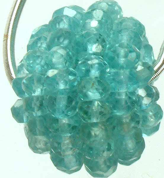 Faceted Apatite Beaded Necklace Center