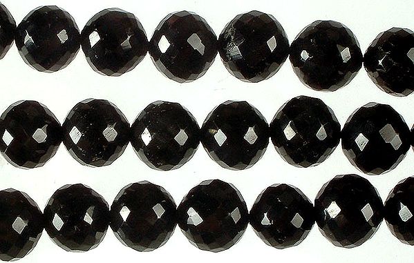 Faceted Black Onyx Balls