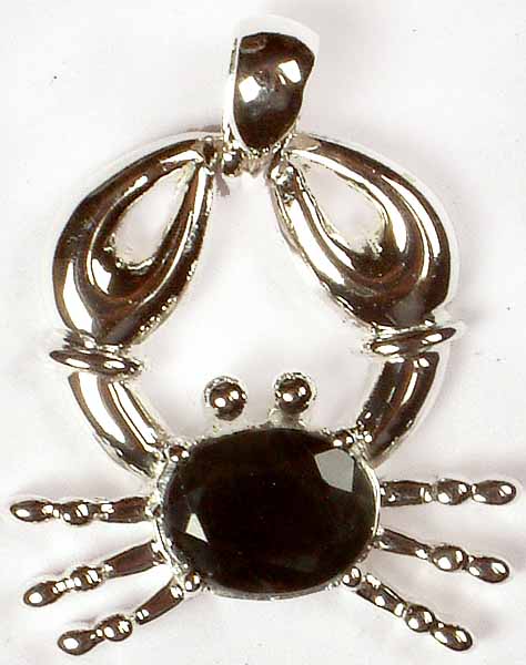 Faceted Black Onyx Crab