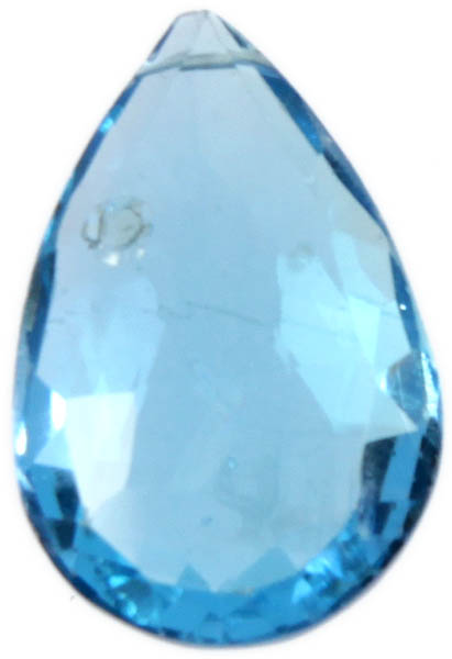 Faceted Blue Topaz Briolette (Price Per Piece)