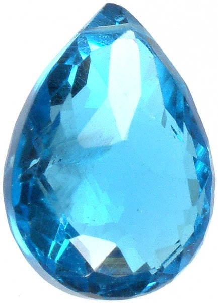 Faceted Blue Topaz Pear<br>(Price Per Piece)