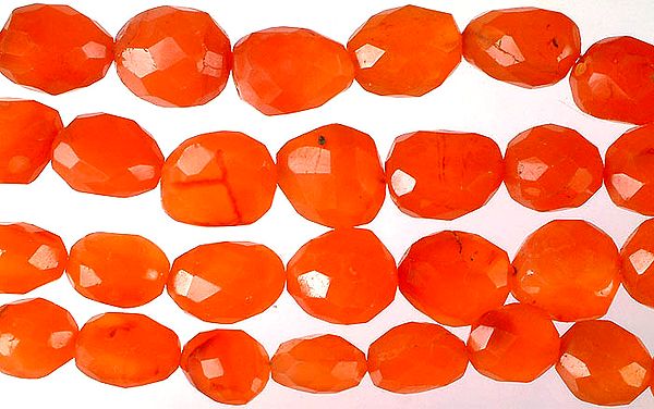 Faceted Carnelian Tumbles