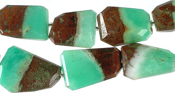 Faceted Chrysoprase Nuggets
