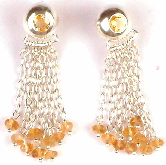 Faceted Citrine Chandeliers