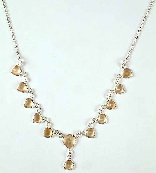 Faceted Citrine Necklace
