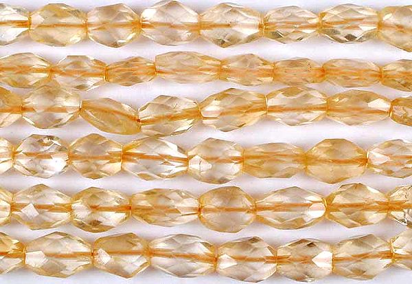 Faceted Citrine Ovals