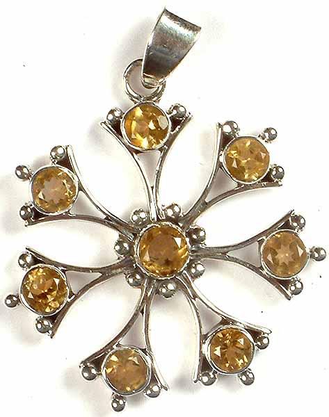 Faceted Citrine Pendant