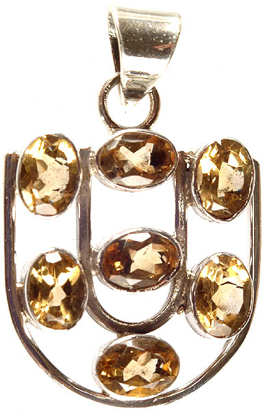 Faceted Citrine Pendant