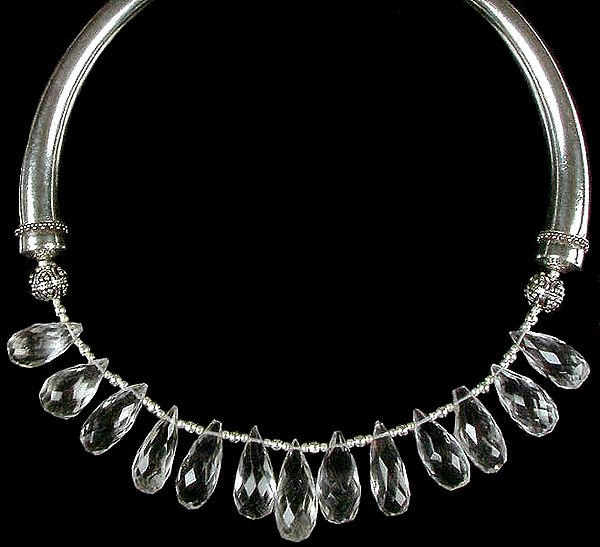 Faceted Crystal Drops Choker