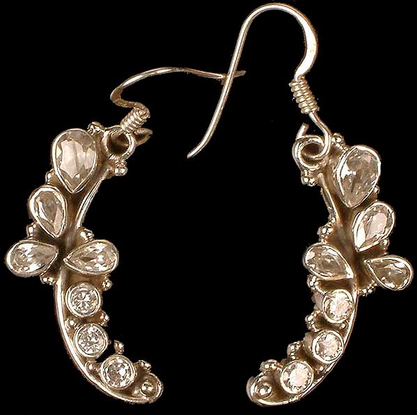 Faceted Cubic Zirconia Earrings