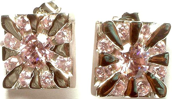 Faceted Cubic Zirconia Earrings
