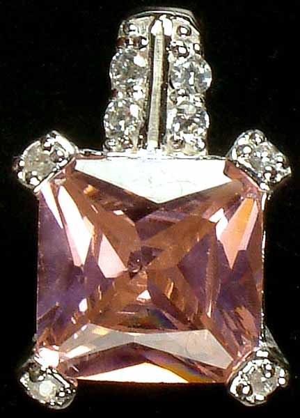 Faceted Cubic Zirconia Pendant