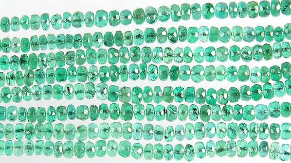 Faceted Emerald Fine Rondells