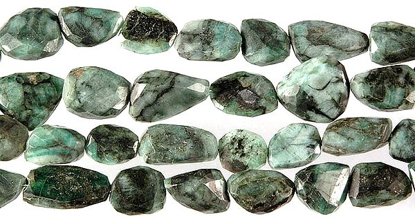 Faceted Emerald Tumbles