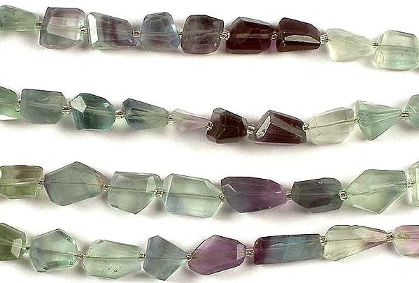 Faceted Fluorite Tumbles | Gemstone Beads
