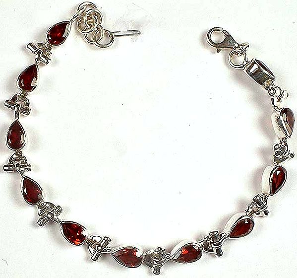 Faceted Garnet Bracelet