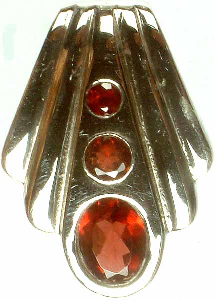 Faceted Garnet Pendant