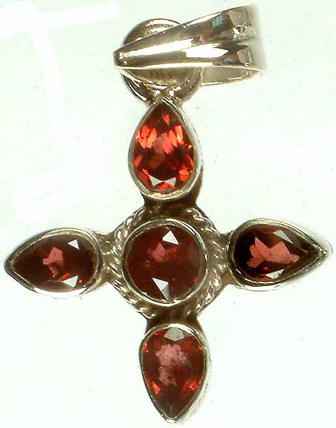 Faceted Garnet Pendant