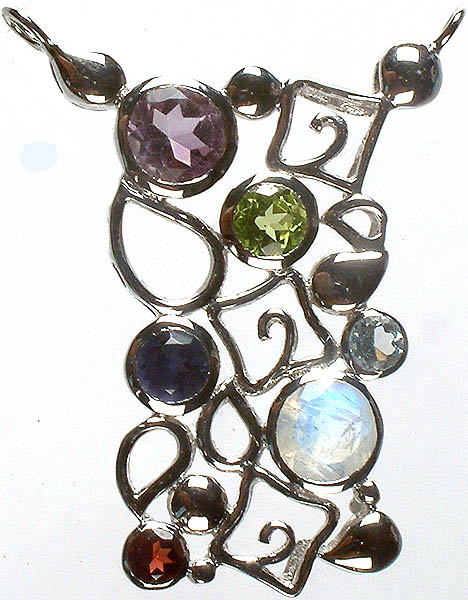 Faceted Gemstone Charm