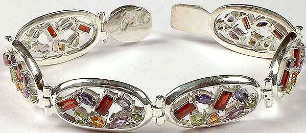 Faceted Gemstones  Bracelet