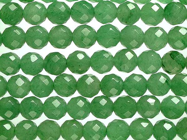 Faceted Green Jade Balls