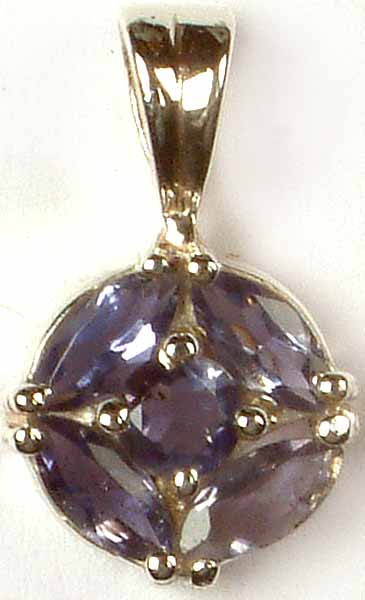 Faceted Iolite Pendant