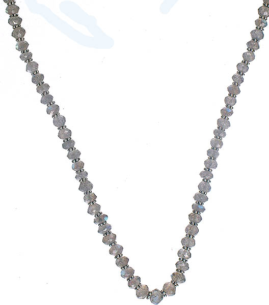 Faceted Labradorite Beaded Necklace to Hang Your Pendants On