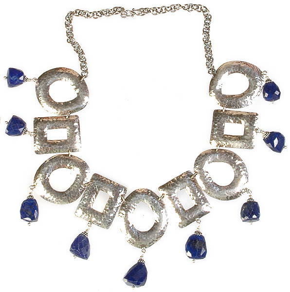 Faceted Lapis Lazuli Necklace