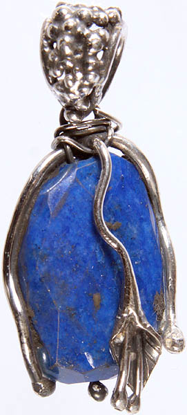 Faceted Lapis Lazuli Pendant