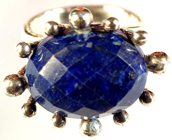 Faceted Lapis Lazuli Ring