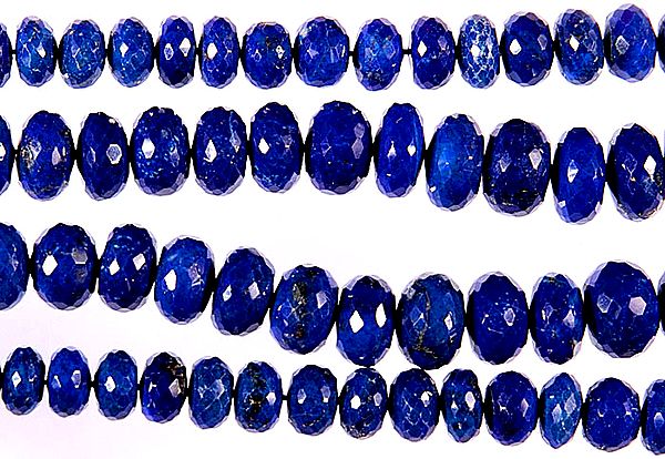 Fine Faceted Lapis Lazuli Rondells