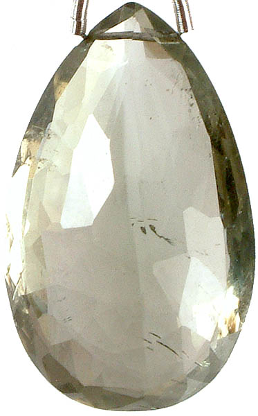 Faceted Large Green Amethyst Briolette<br>(Price Per Piece)