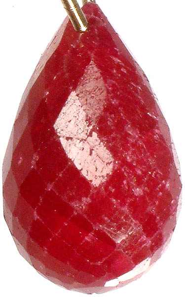 Faceted Large Ruby Drop<br>(Price Per Piece)