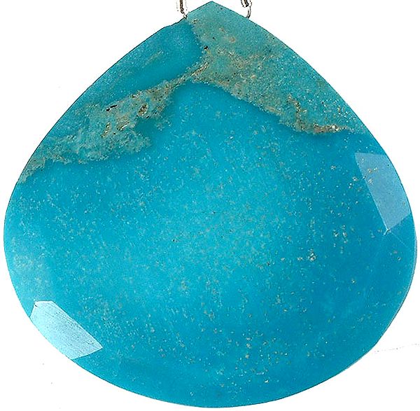 Faceted Large Turquoise Briolette<br>(Price Per Piece)