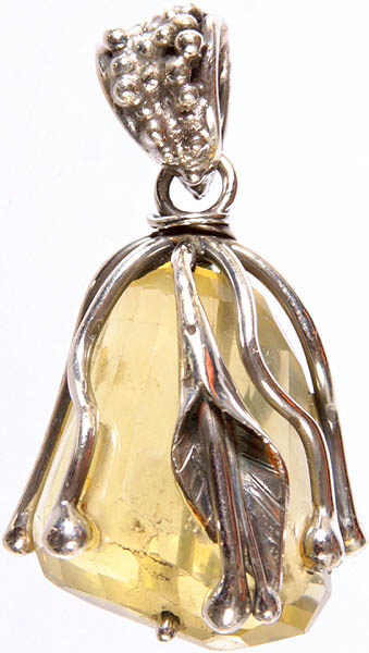 Faceted Lemon Topaz Pendant