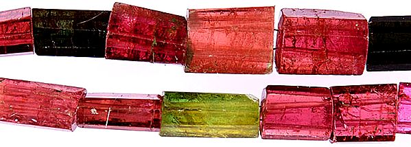 Faceted Multi Color Tourmaline Mixed Shapes